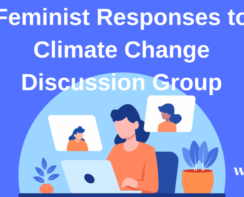 Feminist responses to climate change discussion group.