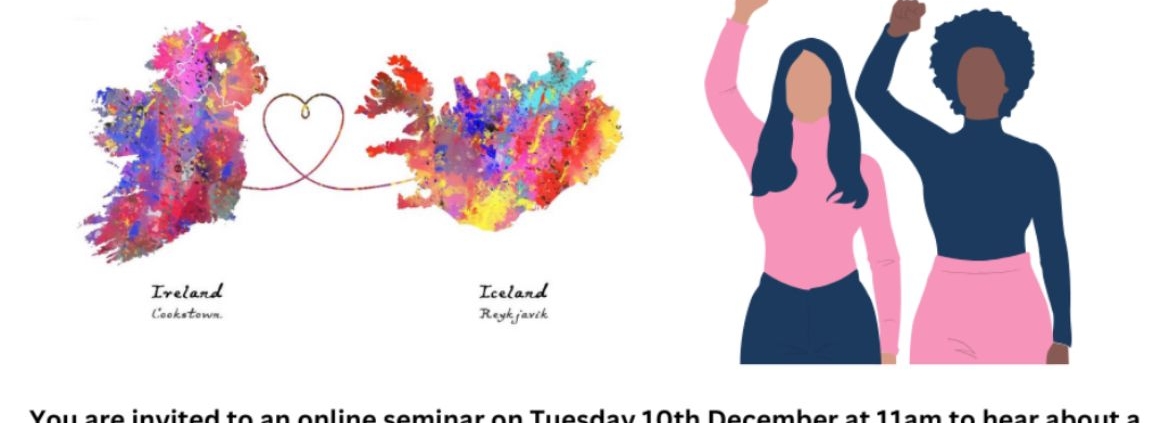 Would you like to see a brighter future for Gender Equality in NI? You are invited to this online seminar on Tuesday 10th December at 11am to hear about NIRWN's best practice visit to Iceland. Join us and Social Change Initiative and NI Women’s Budget group to her about what we learned on the study visit to Iceland and how it could make a difference to Gender Equality in this region. To register, email charmain@nirwn.org