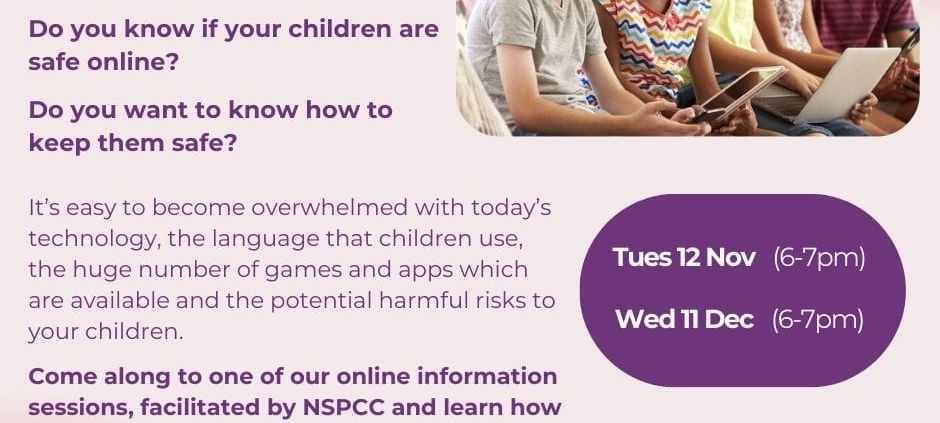 Do you know if your children are safe online? We know recent news has made lots of parents nervous and keen to learn. Join us for our second Online Safety Workshops facilitated by NSPCCNI to support you. Our first workshop was well received by those attended. One participant said Many thanks for this seminar on online safety. I found it very beneficial”. Register with paula@nirwn.org